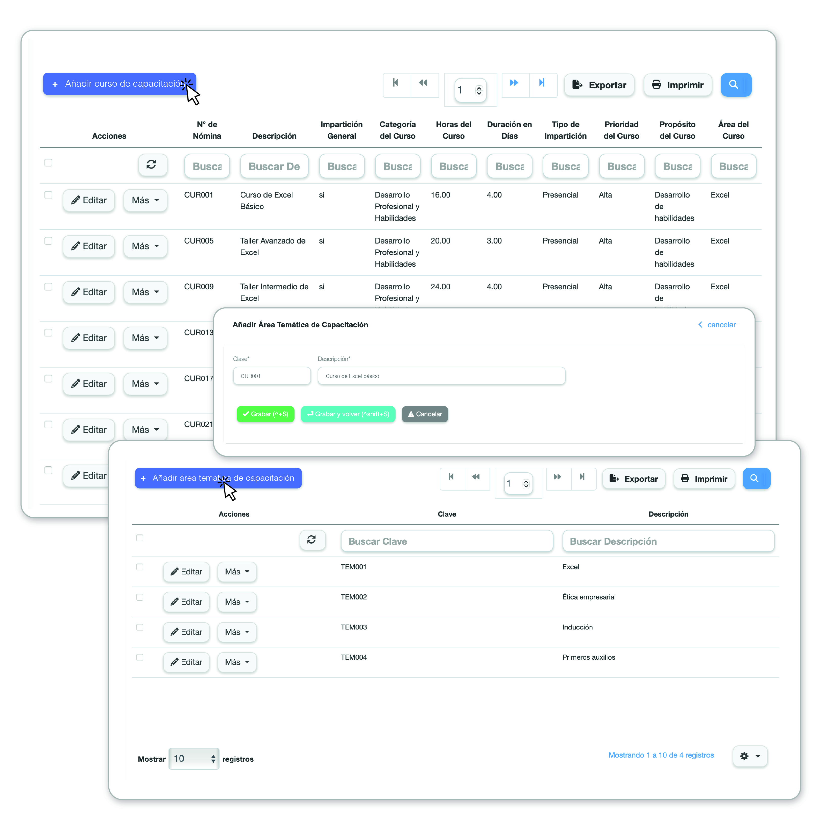 Gestión del Entrenamiento